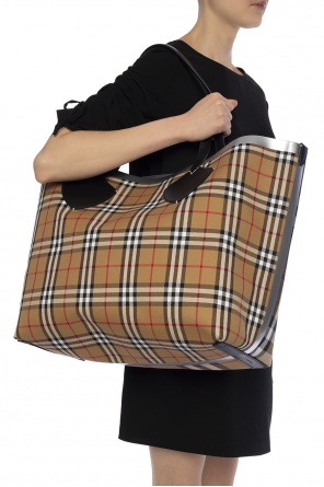'the giant' checked shopper bag, zdjęcie 2 'the giant' checked shopper bag od Burberry